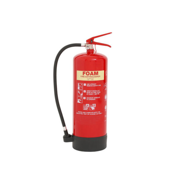 9Ltr Foam Fire Extinguisher Kitemark, QCD Approved