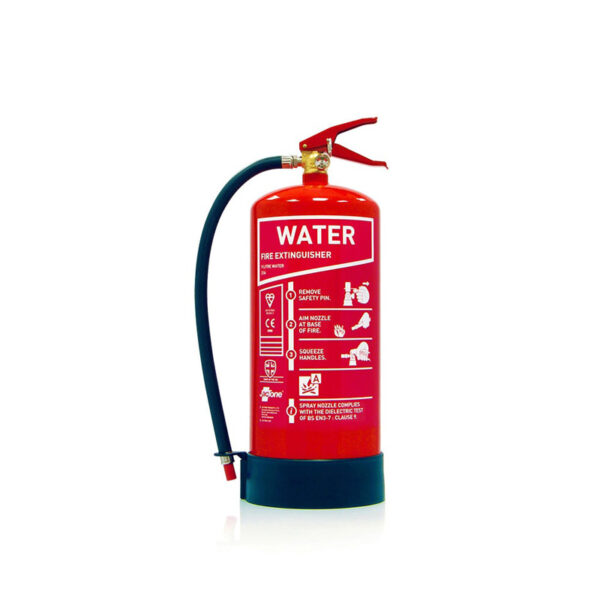 9Ltr Water Fire Extinguisher Kitemark, QCD Approved