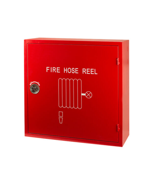 Single Door Fire Hose Reel Cabinet Mild Red Painted Surface type